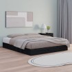 Estructura de cama madera maciza negro 120x200 cm