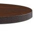 Mesa de bistró MDF marrón oscuro 60