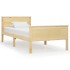 Estructura de cama madera maciza de pino 90x200