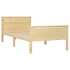 Estructura de cama madera maciza de pino 90x200