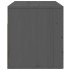 Mesitas de noche de pared 2 uds gris 50x36x40