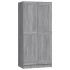 Armario de madera contrachapada gris Sonoma 82,5x51,5x180