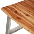 Mesa de centro madera de acacia y acero inoxidable