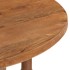 Mesa de comedor redonda de madera maciza de mango 110x76