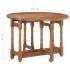 Mesa de comedor redonda de madera maciza de mango 110x76