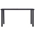 Mesa de comedor de MDF negro y gris hormigón 140x70x75