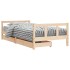 Estructura de cama infantil con cajones madera pino 90x190