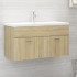 Mueble con lavabo madera de ingeniería roble