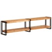 Mueble de TV madera maciza de acacia 180x30x40 cm