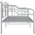 Estructura de sofá cama de metal gris 90x200