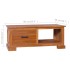 Mueble para TV de madera de teca maciza 90x50x37