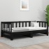 Sofá cama extraíble madera maciza de pino negro 2x(90x190)