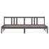 Estructura de cama madera maciza gris 200x200