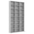 Estante de CD madera contrachapada gris Sonoma 102x23x177,5