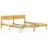 Estructura de cama de madera maciza reciclada 180x200