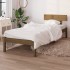 Estructura de cama madera pino individual marrón miel 90x190