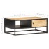 Mueble de TV puerta tallada madera de mango rugosa 90x55x36