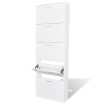 Mueble zapatero blanco con 5 compartimentos