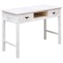 Mesa consola de madera blanco antiguo 110x45x76