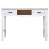 Mesa consola de madera blanco antiguo 110x45x76