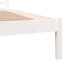 Estructura de cama madera maciza de pino blanco 135x190