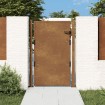 Puerta de jardín acero corten 105x130 cm